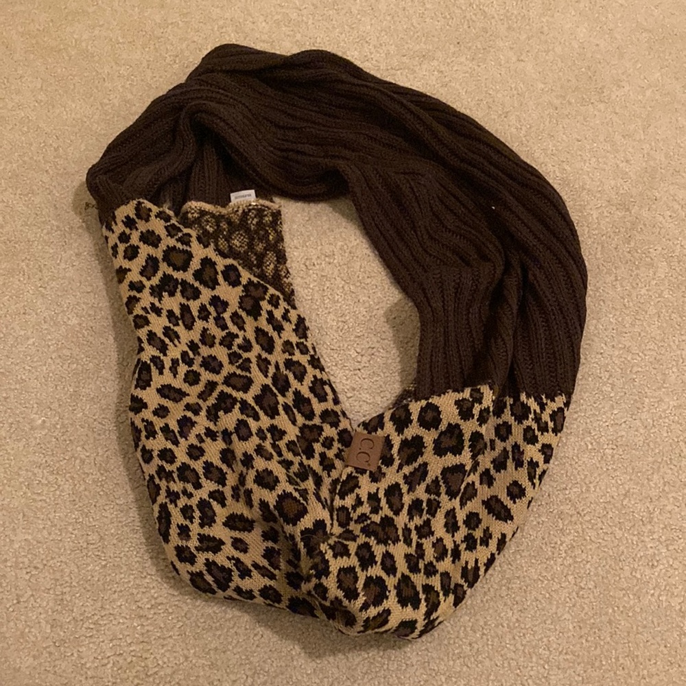 Leopard Print Infinity Scarf